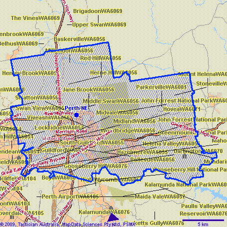 Perth NE Map